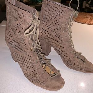 Lace up booties